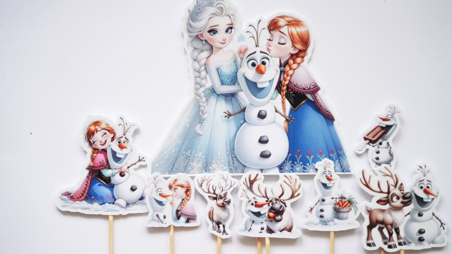 Decorațiune tort Frozen Baby, ideală pentru torturi copii