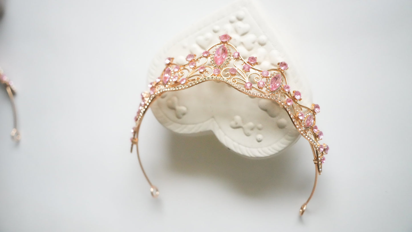 Diadema - Auriu Roz Delicat