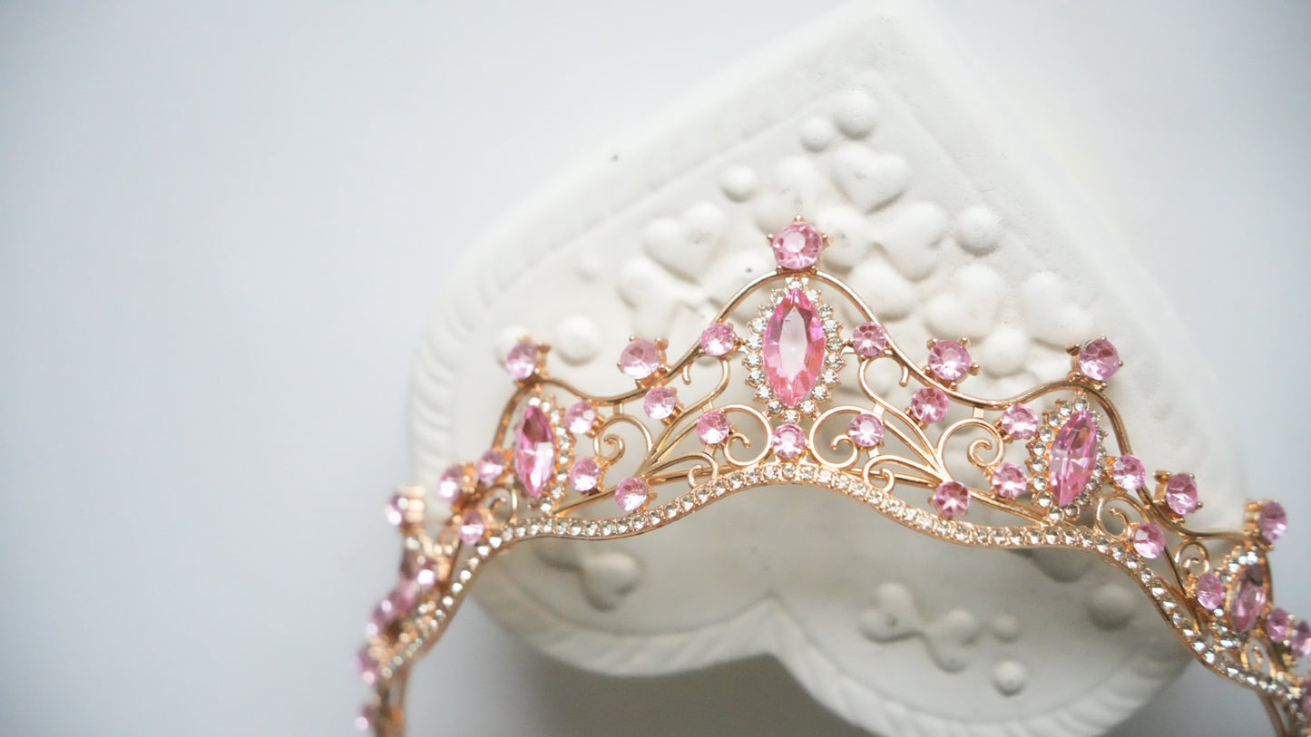Diadema - Auriu Roz Delicat