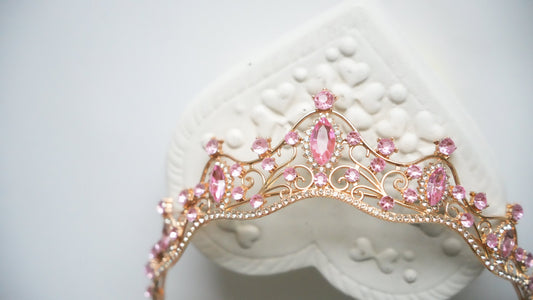 Diadema - Auriu Roz Delicat