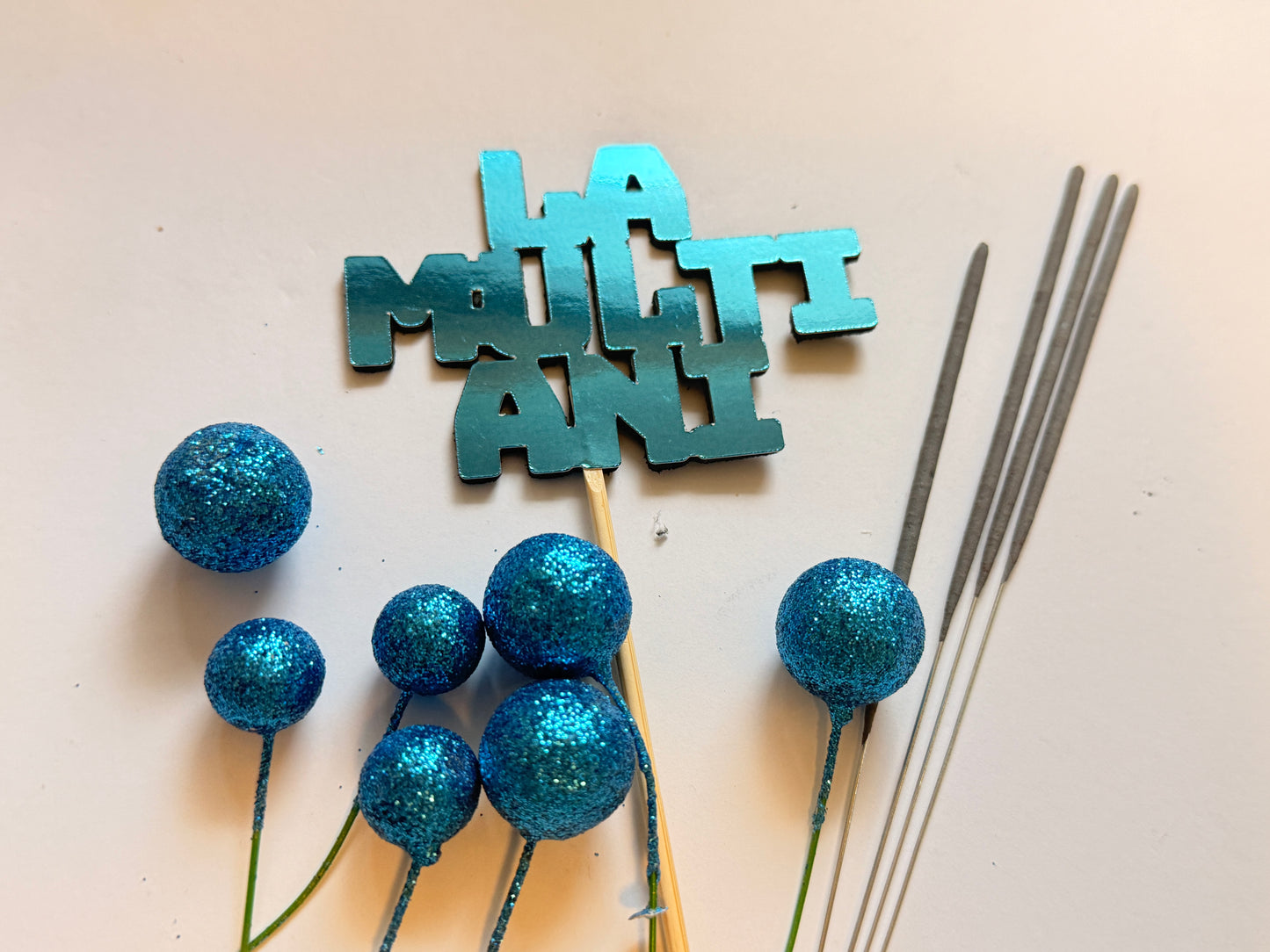 Set aniversar - Albastru lucios