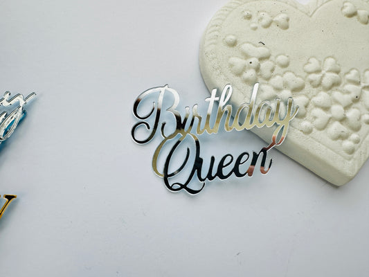 Birthday Queen - Argintiu - Curly