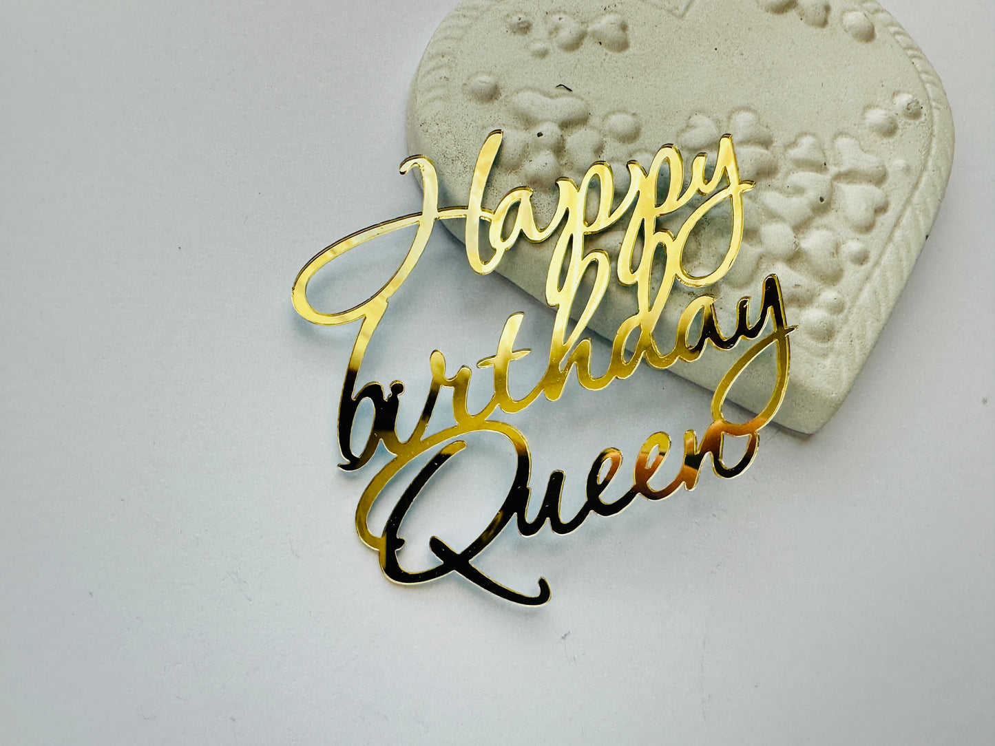 Happy Birthday Queen - Auriu - Pini
