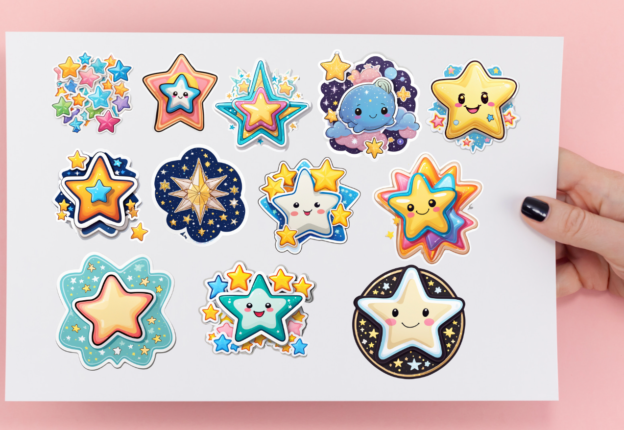 Sticker - set - Stars