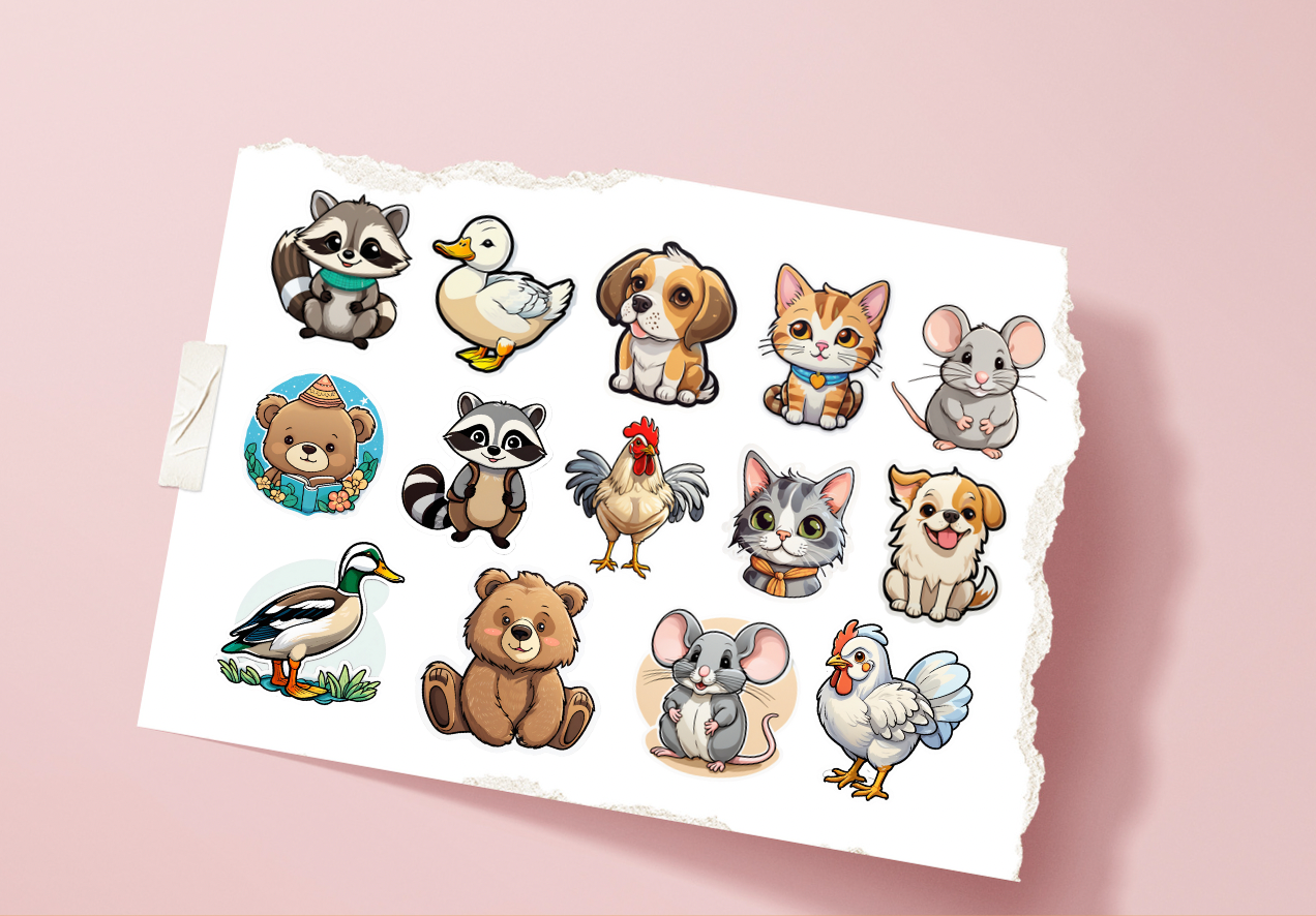 Sticker - set - Animals