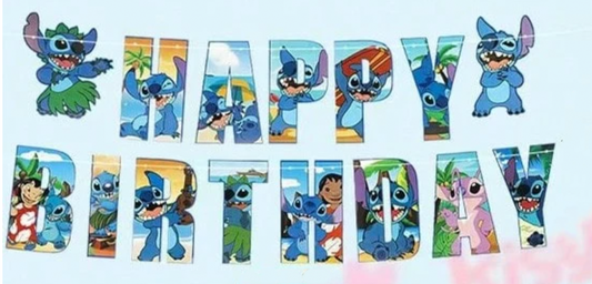Ghirlanda - Happy Birthday - Stitch