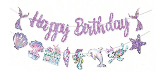 Ghirlanda - Happy Birthday - Mermaid