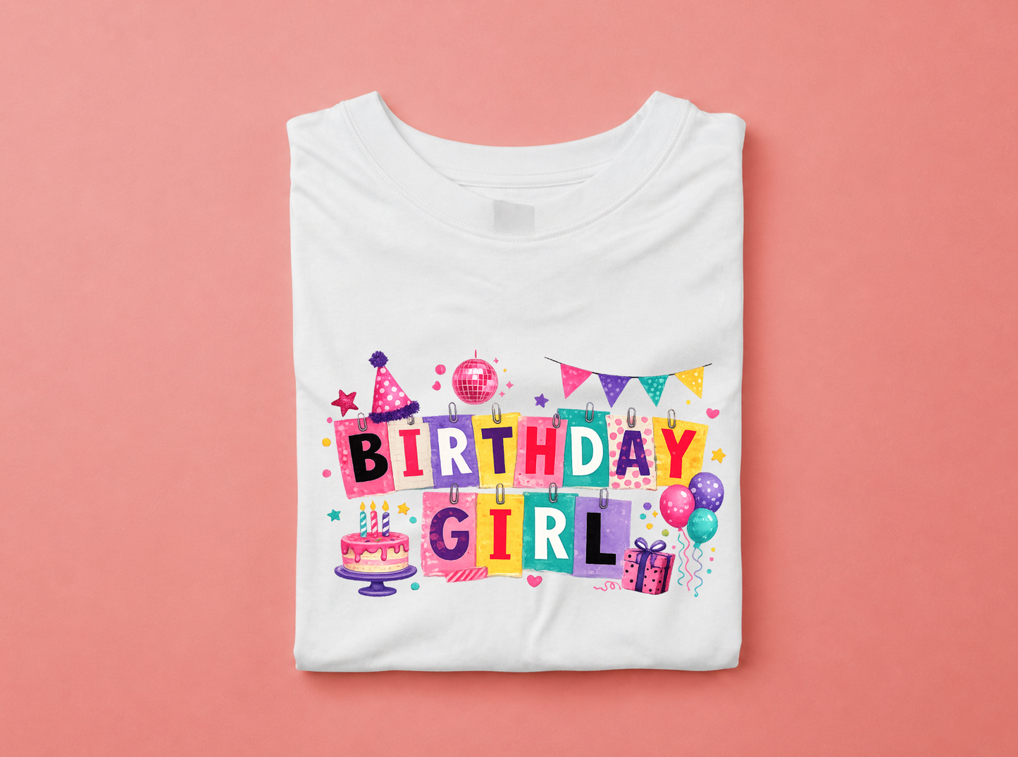 Gift Box - Tricou Birthday Girl - balloon