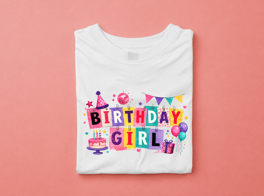 Gift Box - Tricou Birthday Girl - balloon