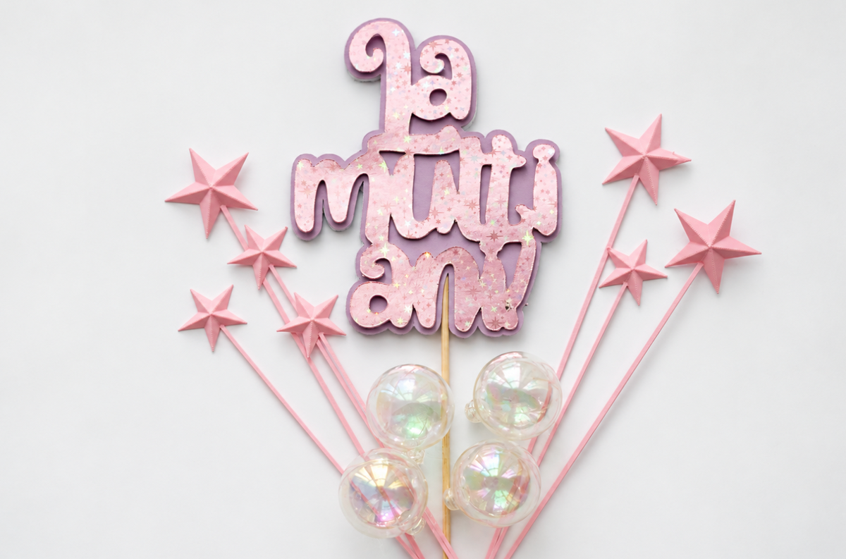 Set aniversar - roz-mov stars