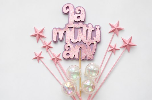 Set aniversar - roz-mov stars