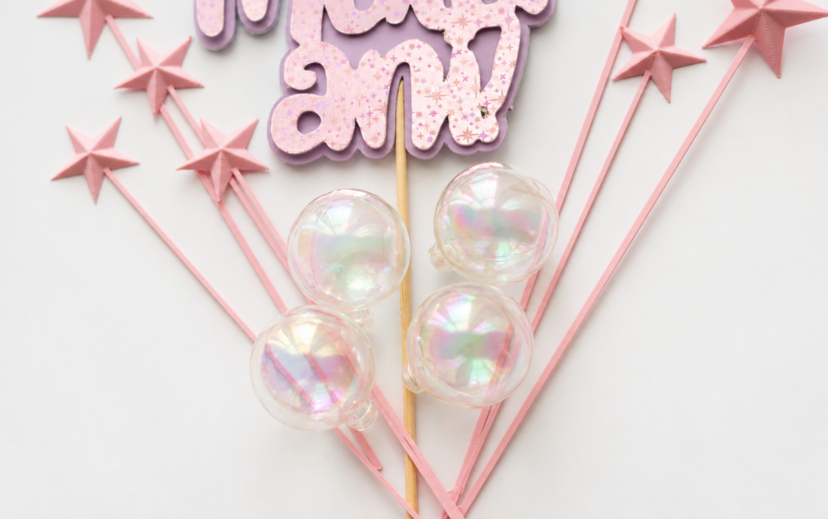 Set aniversar - roz-mov stars