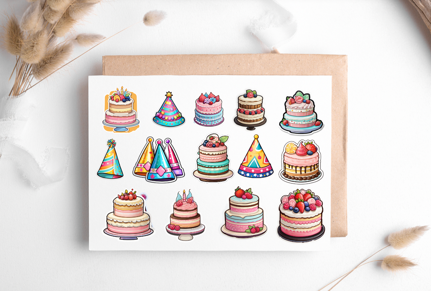 Sticker - set - Party & Cakes