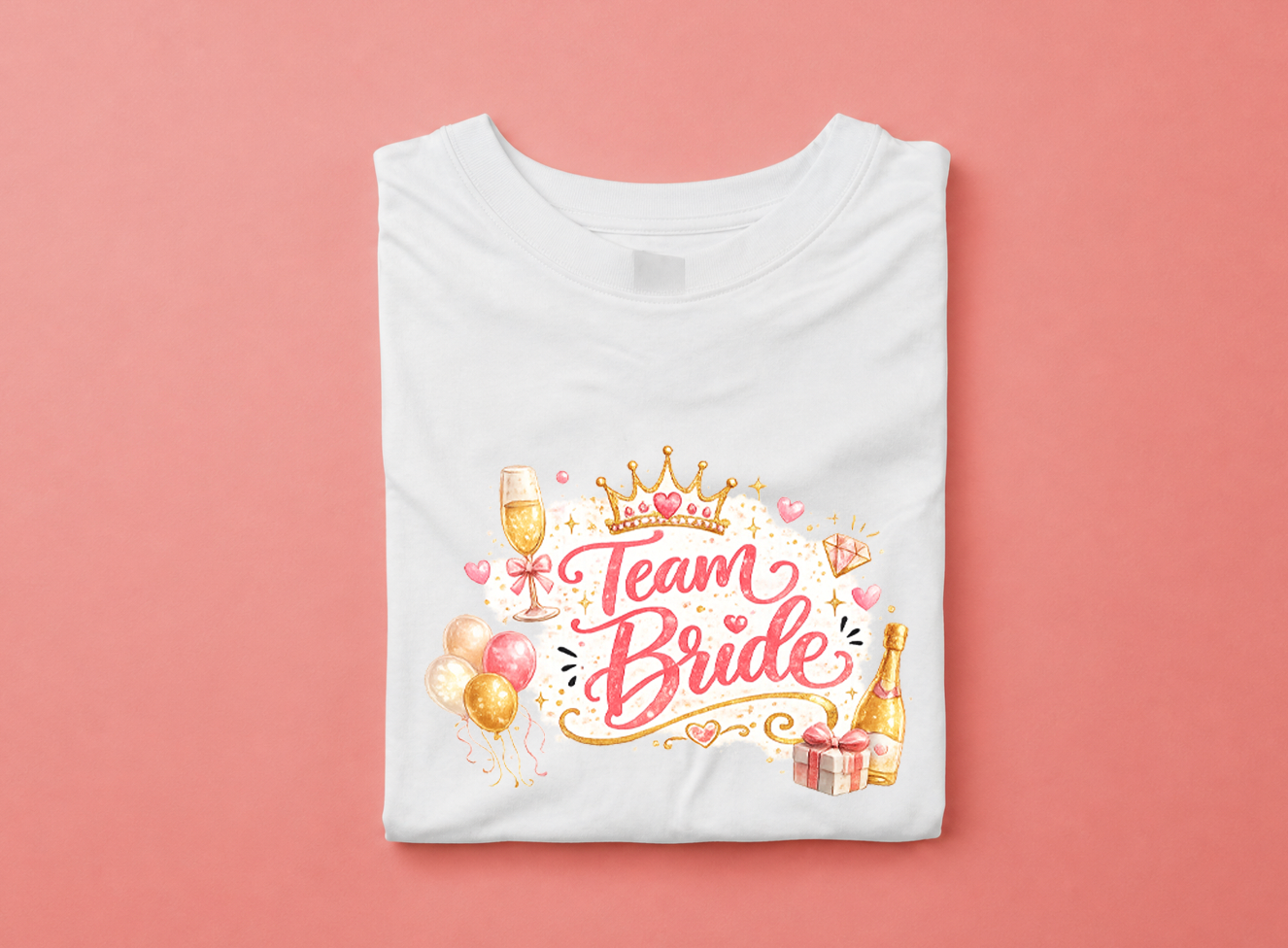 Gift Box - Tricou Team Bride - Cup