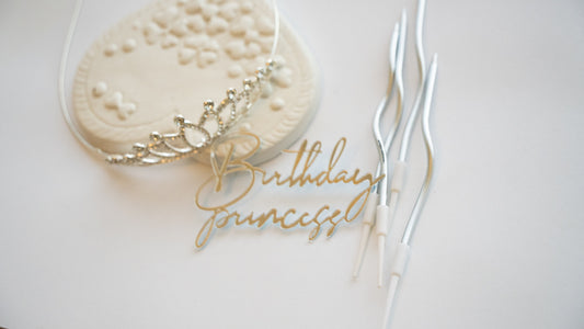 Set Printesa - Birthday - Silver