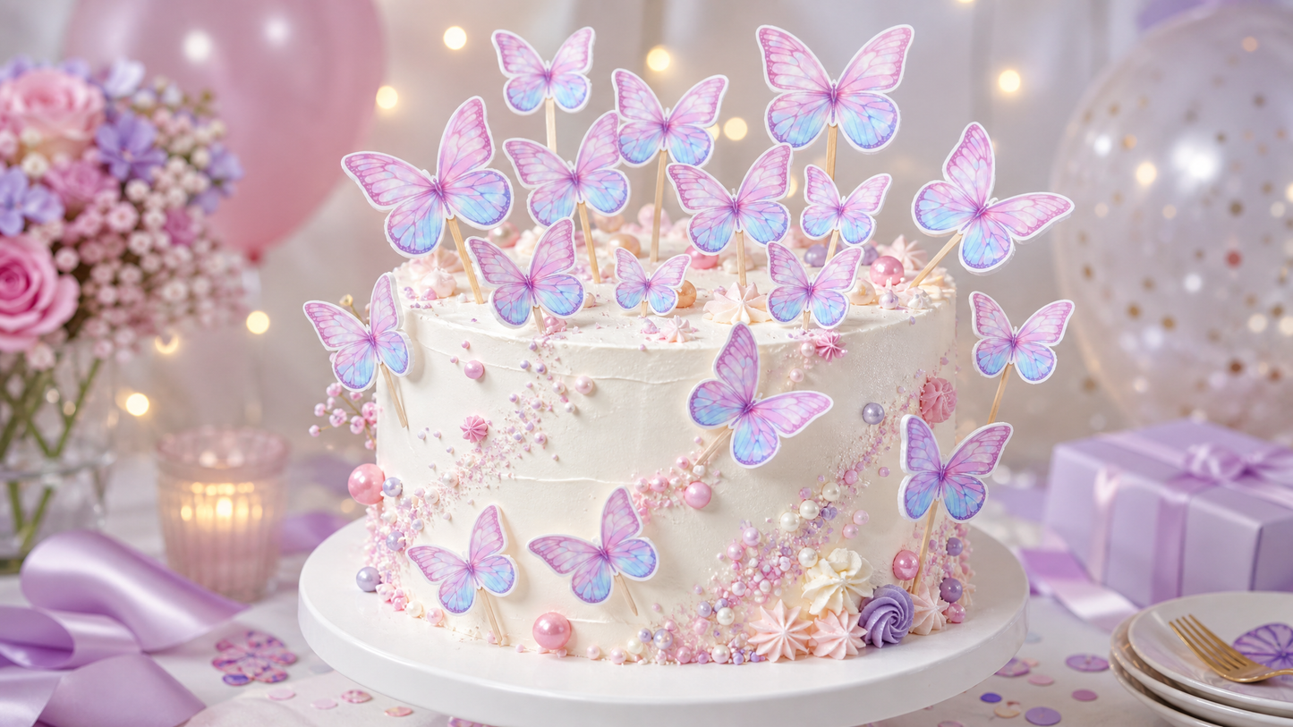 Fluturi - pastel print
